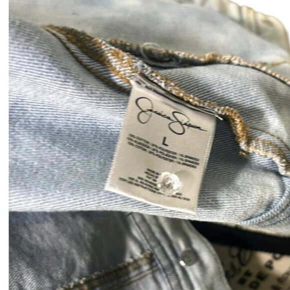 Jessica Simpson Light Wash Cropped Denim Vest Size XS - Picture 11 of 12